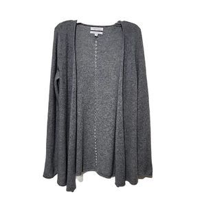 Ellen Tracy Cardigan Cashmere Sweater Cozycore Snug Vibe Chilled Essential Clean